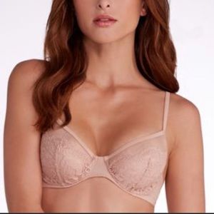 La perla nude lace bra
